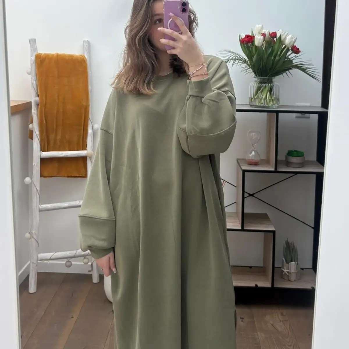 Robe Longue LEANA (kaki)