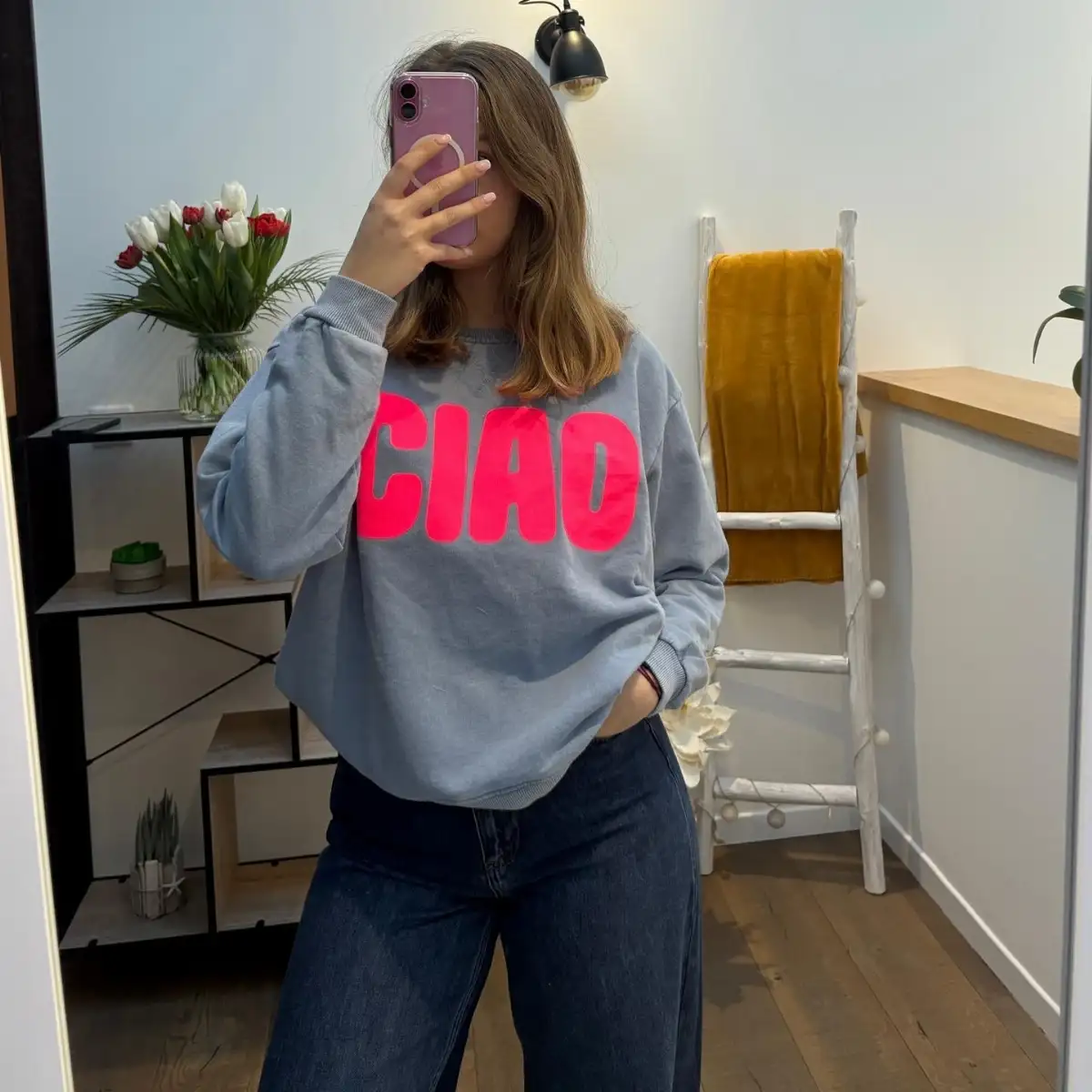 Sweat-shirt LILA (gris)