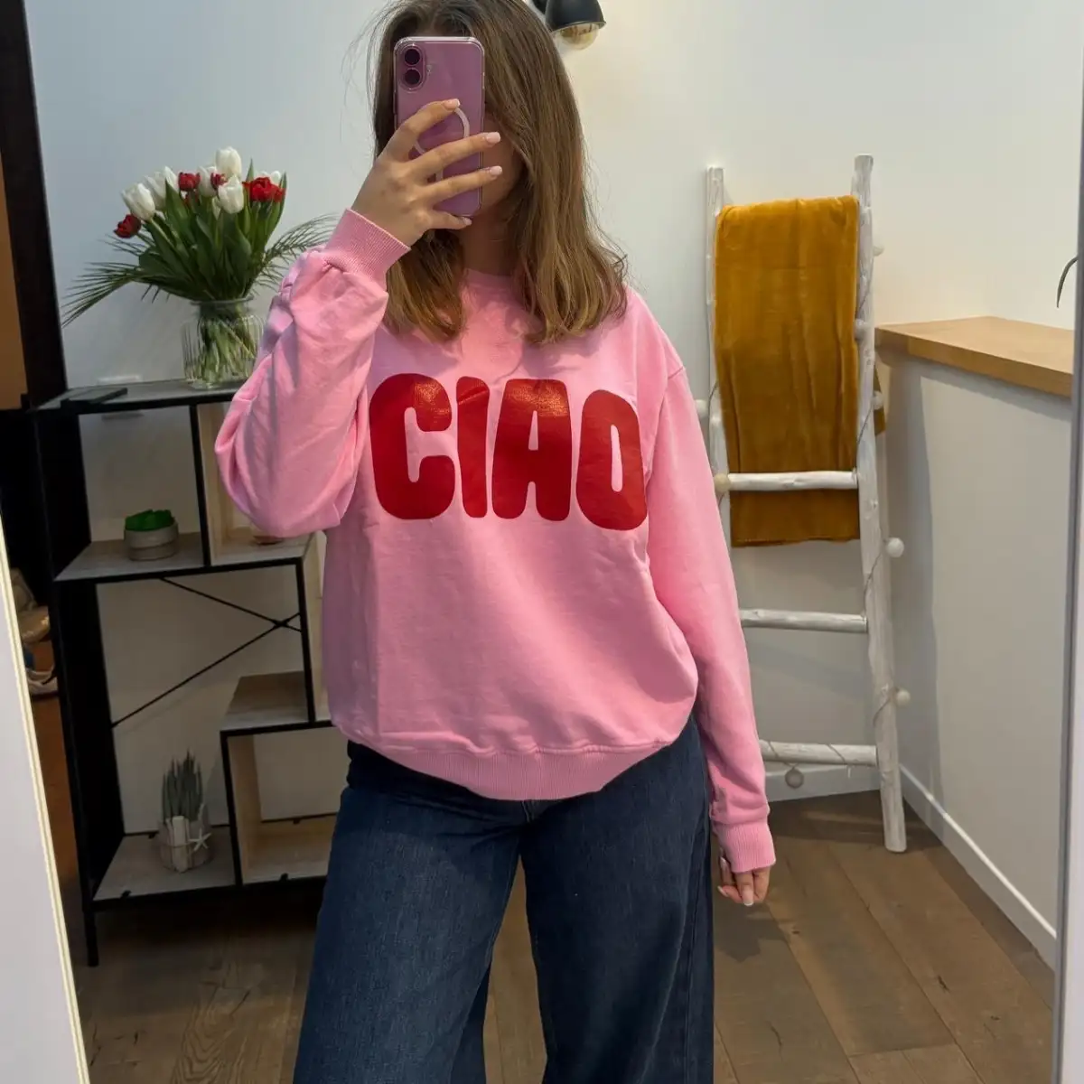 Sweat-shirt LILA (rose)