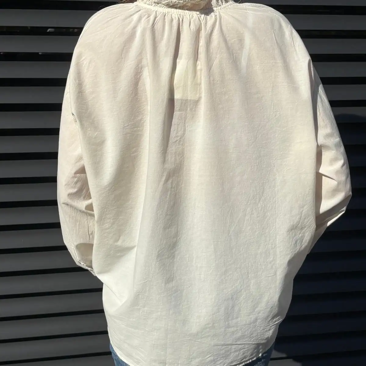 Chemisier "Léna" écru en coton